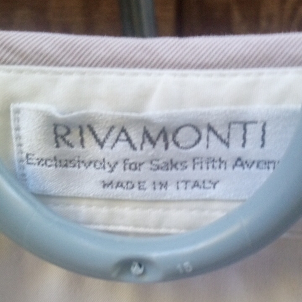 Rivamonti Women'White 100% Cotton Long Sleeve Top Blouse, Size M - Picture 2 of 7